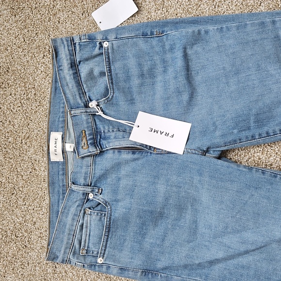 FRAME Le Garcon Mid Rise Crop Boyfriend Jeans - Picture 2 of 8